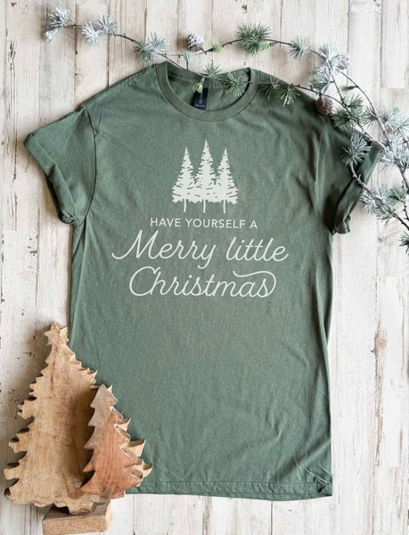 Merry Little Christmas Graphic Tee