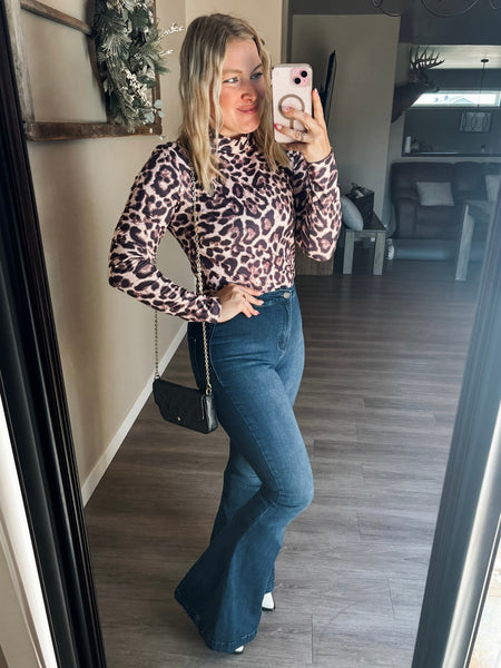 PREORDER Bandera Leopard Mesh Top