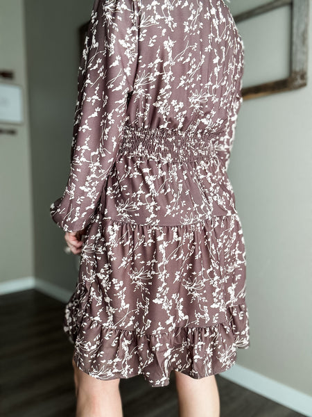 Taliah Tiered Floral Dress