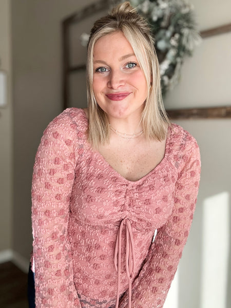 PREORDER Sweet Peony Lace Blouse