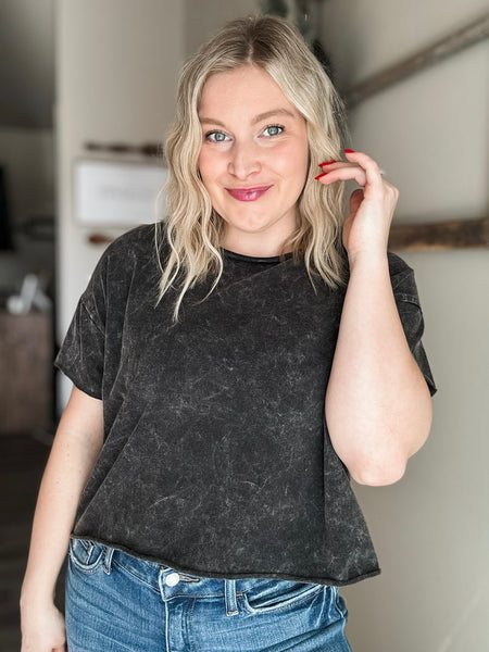 Denise Crop Top - Black