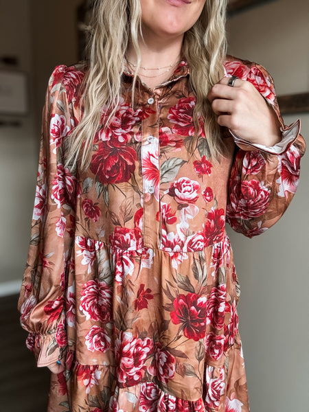 Vivya Floral Tiered Dress - SIZE MEDIUM