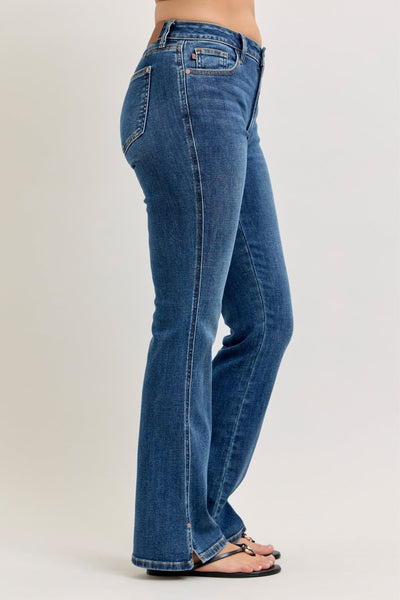 Casey Mid Rise Bootcut with Cell Phone Back Pocket & Slit