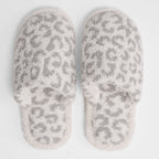 Winter Luxury Leopard Home Slippers