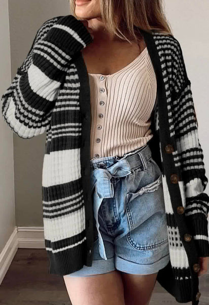 Blayke Block Stripe Cardigan
