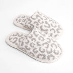 Winter Luxury Leopard Home Slippers