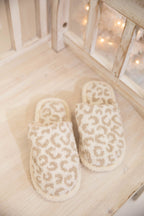 Winter Luxury Leopard Home Slippers