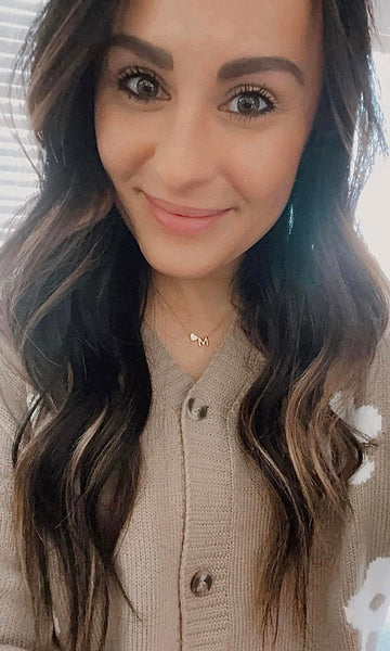 Mini Heart Initial Necklace