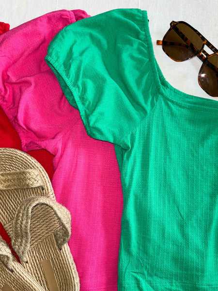 Elodie Crop Top - Green