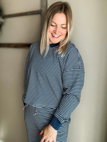 Merrin Stripe Lounge Set