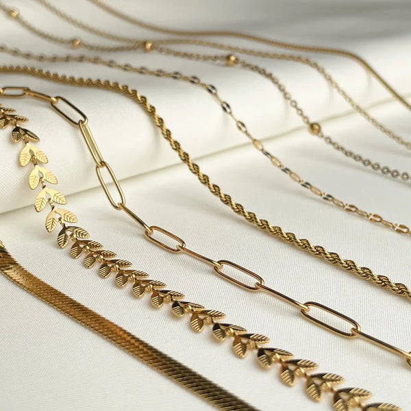 Dainty Gold Customizable Chain Necklaces
