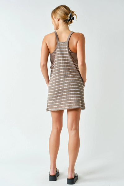 Kylan Crochet Dress - Taupe