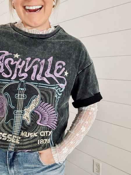 Ever After Floral Lace Top