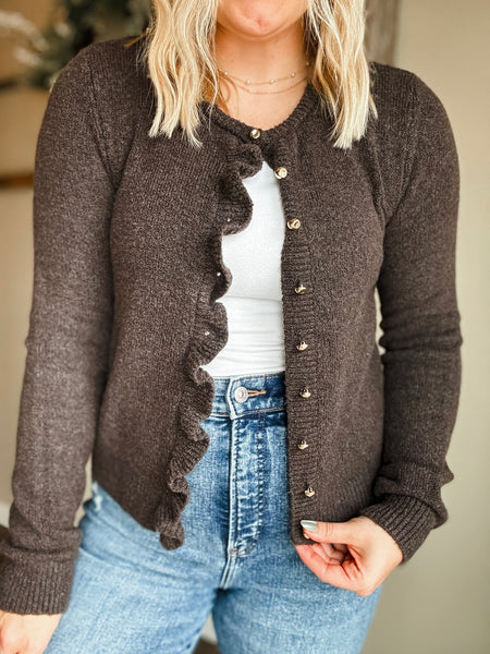 Riva Ruffle Cardigan