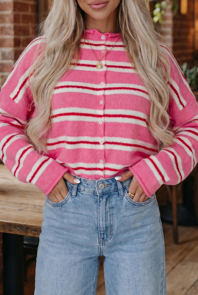 PREORDER Korie Stripe Knit Cardigan
