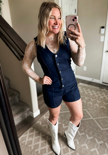 Bluebird Denim Romper