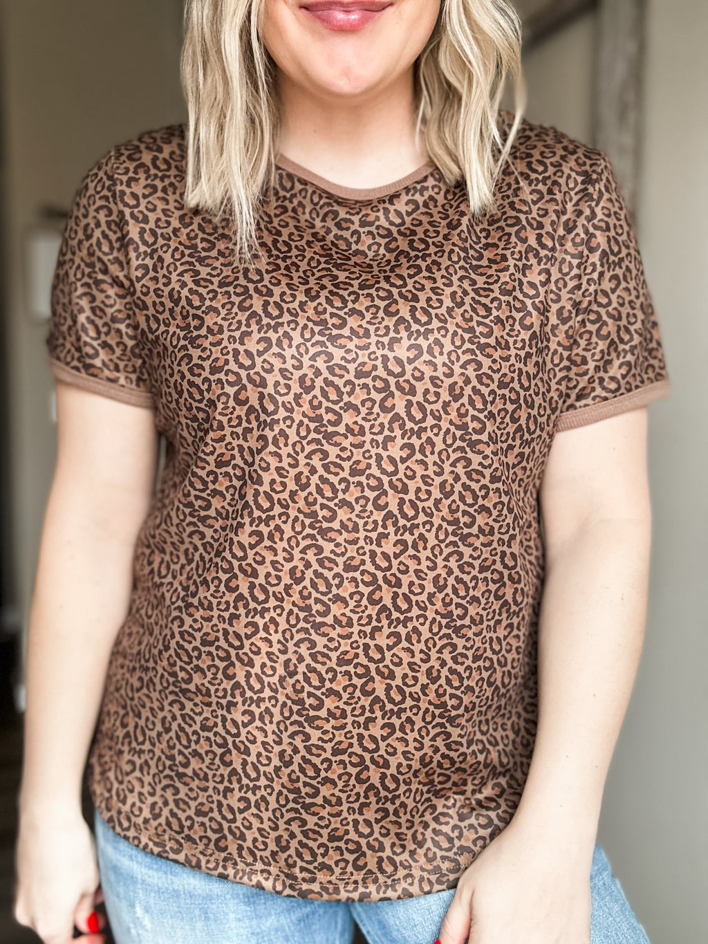Wild Side Leopard Tee - SIZE MEDIUM