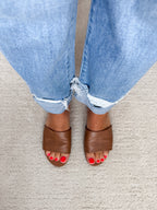 Sole Mate Slip on Sandals in Tan