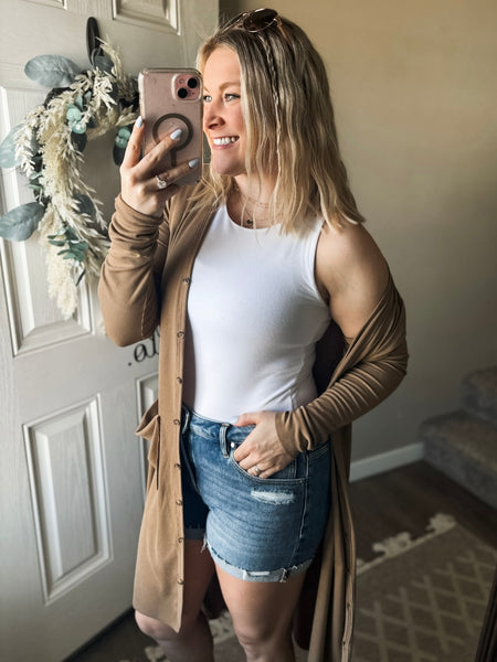Leighton Duster Cardigan - Camel