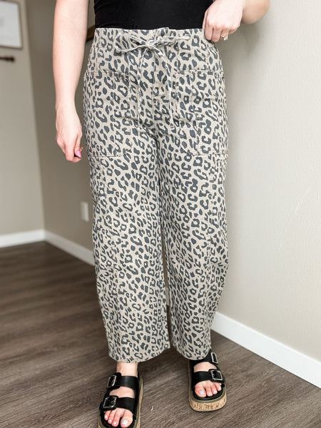 PREORDER Roam Free Leopard Barrel Pant