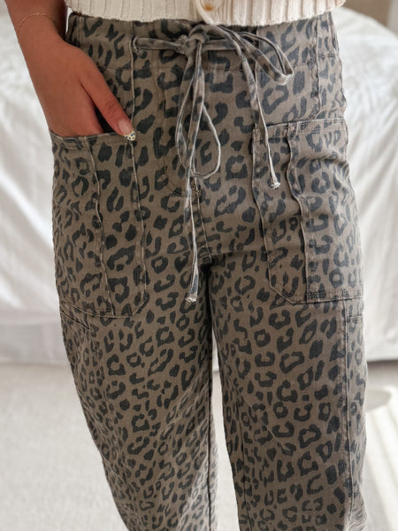 PREORDER Roam Free Leopard Barrel Pant