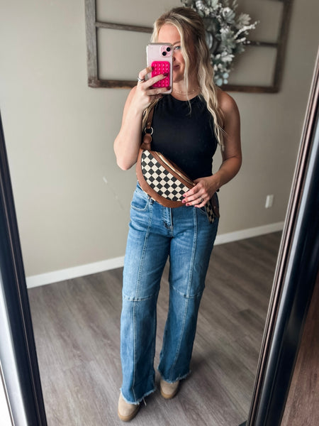 Taylor Cropped Wide Leg Jeans