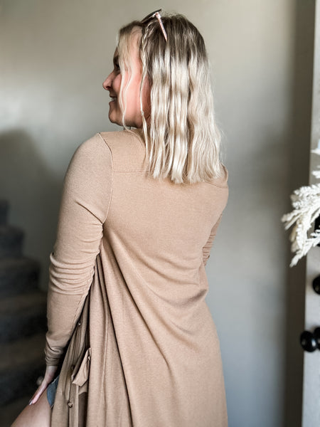 Leighton Duster Cardigan - Camel