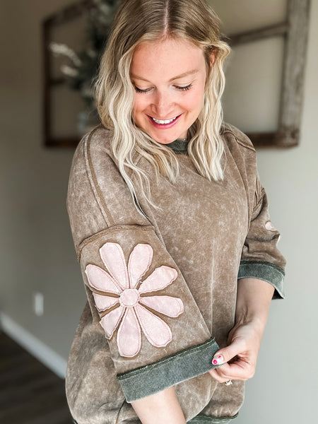 PREORDER Maple Oversized Patchwork Top