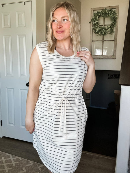 PREORDER Camillia Stripe Tie Dress