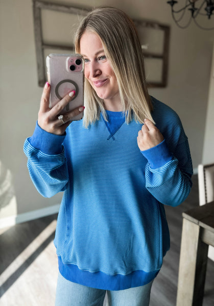 PREORDER Dellie Stripe Pullover
