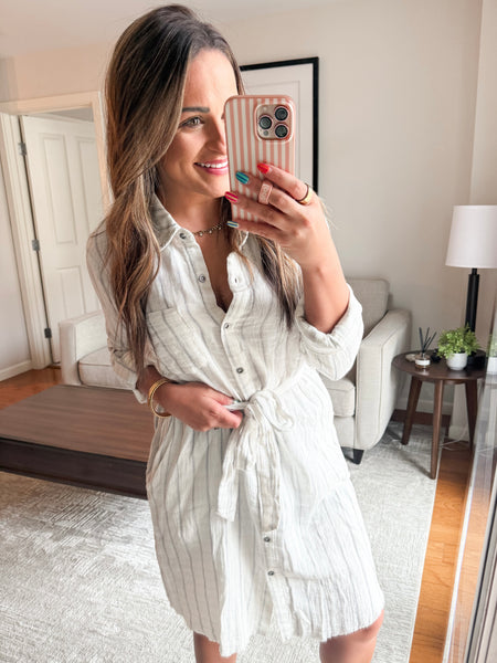 Drue Gauze Shirt Dress