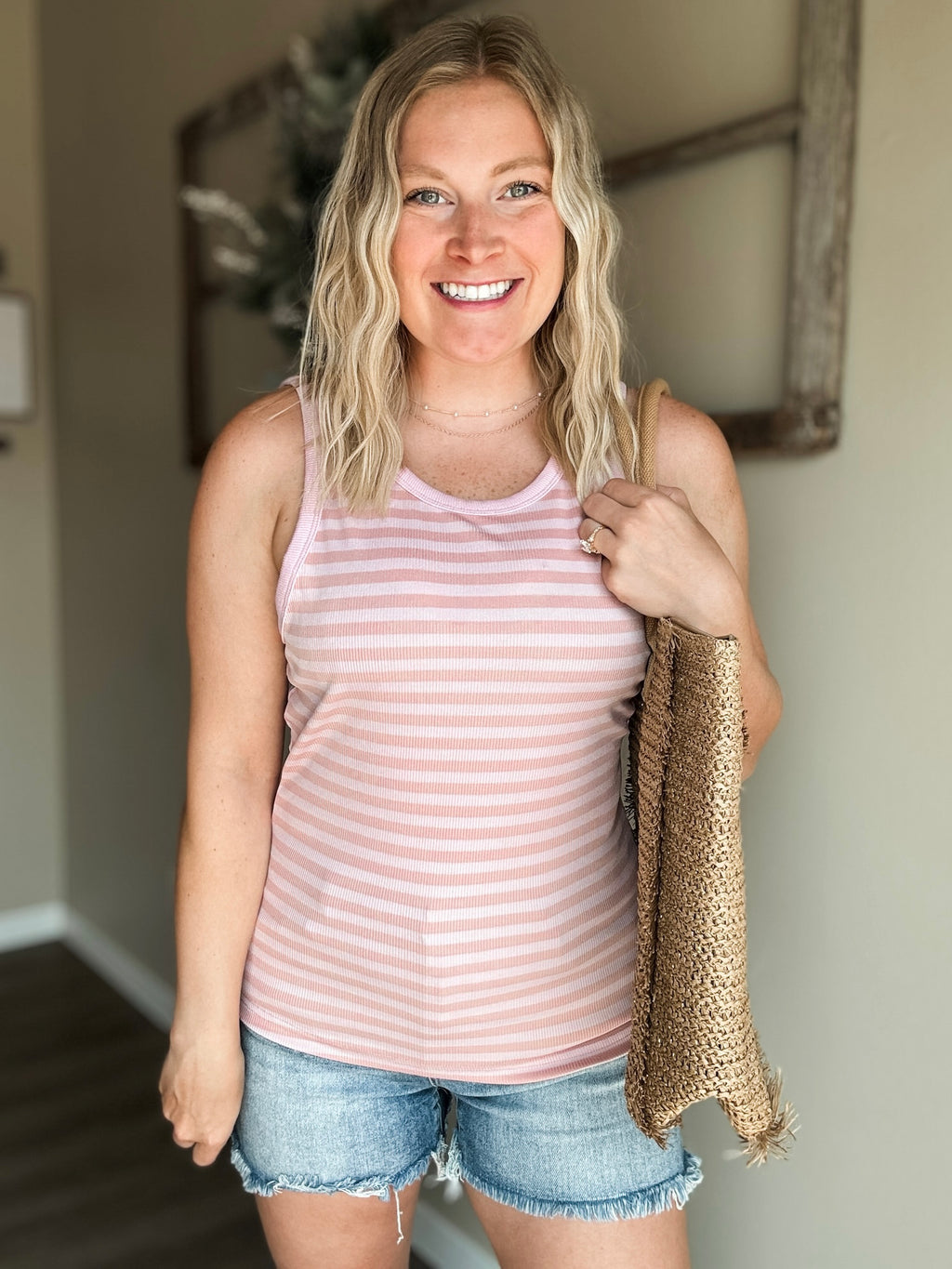 Hallee Striped Tank - SIZE MEDIUM
