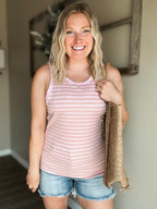 Hallee Striped Tank - SIZE MEDIUM