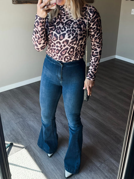 PREORDER Bandera Leopard Mesh Top