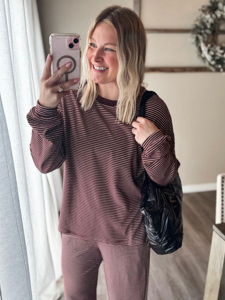 PREORDER Weekend Away Stripe Lounge Set