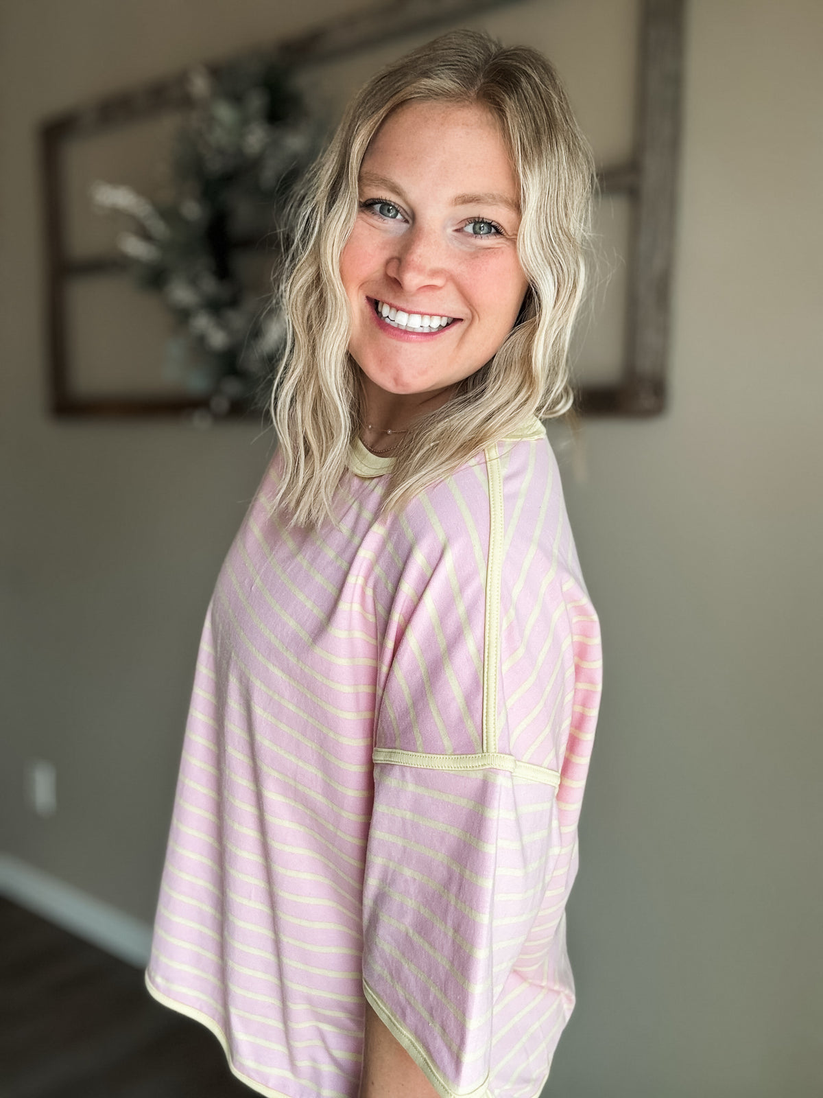 Islay Stripe Oversized Tee