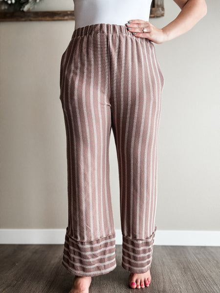 Zahara Ribbed Wide Leg Pant