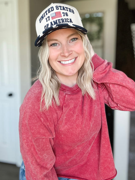 Heartland Mineral Wash Crop Pullover