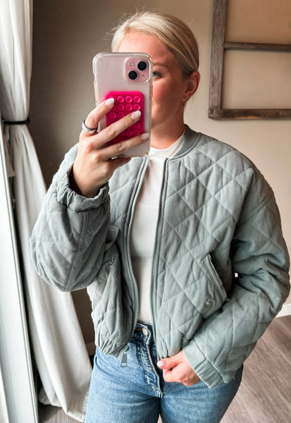 Vinny Corduroy Bomber Jacket