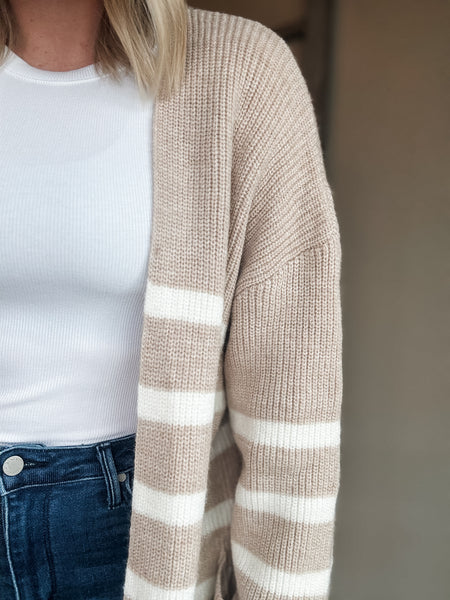 Marenna Stripe Maxi Cardigan
