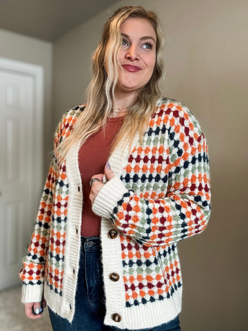 PREORDER Dotty Pattern Knit Sweater