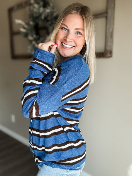 PREORDER Korie Stripe Knit Cardigan