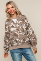 Ashlyn Camo Pullover
