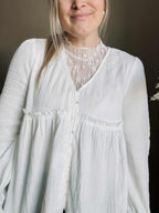 Marnie Babydoll Gauze Top