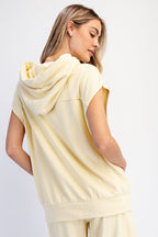 Vaela French Terry Sleeveless Hoodie