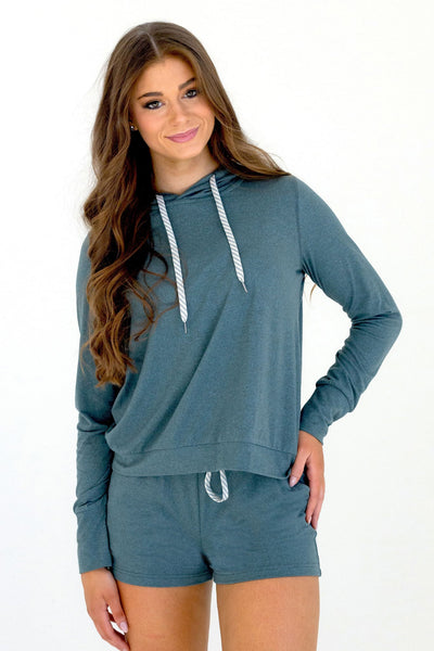 Verity Yoga Hoodie - Olive