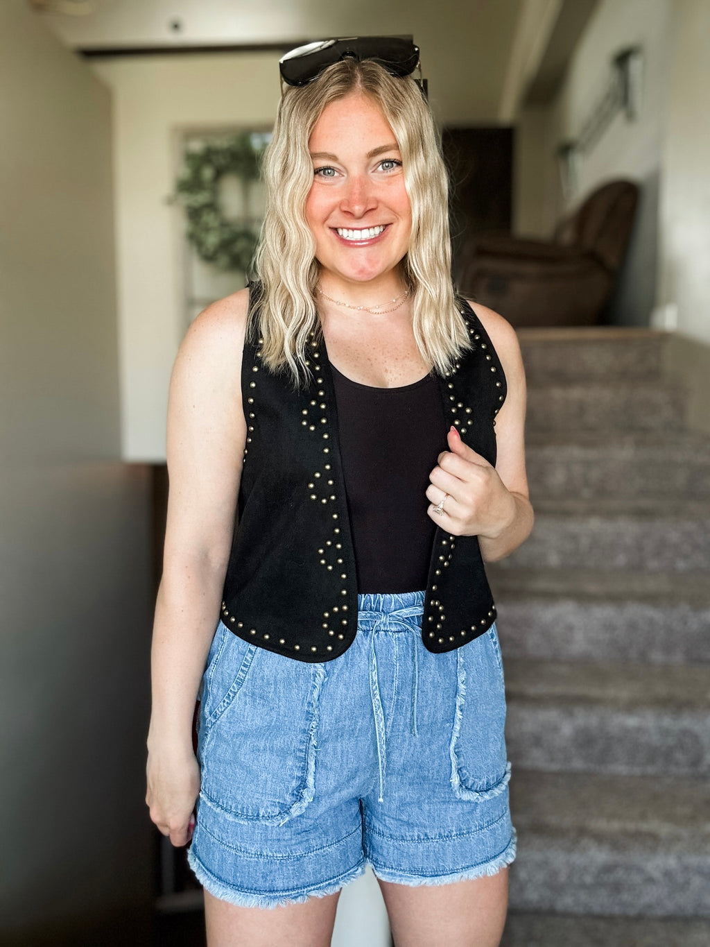 Cheyenne Studded Suede Vest