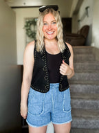 Cheyenne Studded Suede Vest