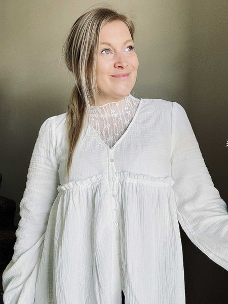 Marnie Babydoll Gauze Top