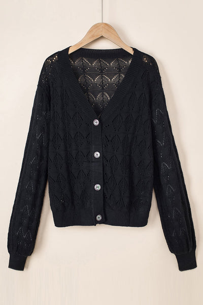 Langley Crochet Cardigan - SIZE MEDIUM